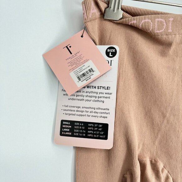 Thalia Sodi Seamless Shaping Shorts Firm Control Shapewear With Lace Trim L‎ - Picture 3 of 7